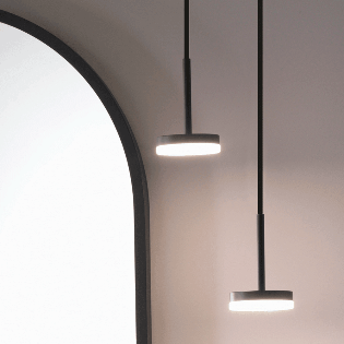 Slim Hanging Ceiling Light (Each) - ONLY suitable with the Oregon
& Estoril Mirrors
